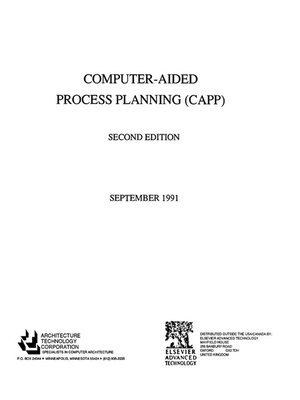 cover image of Computer Aided Process Planning (CAPP)